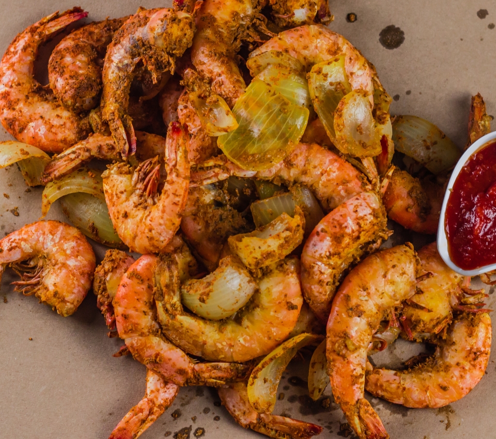 Blue Point Crab House Blog Archive » Out of this World Jumbo Steamed Shrimp with Onions!